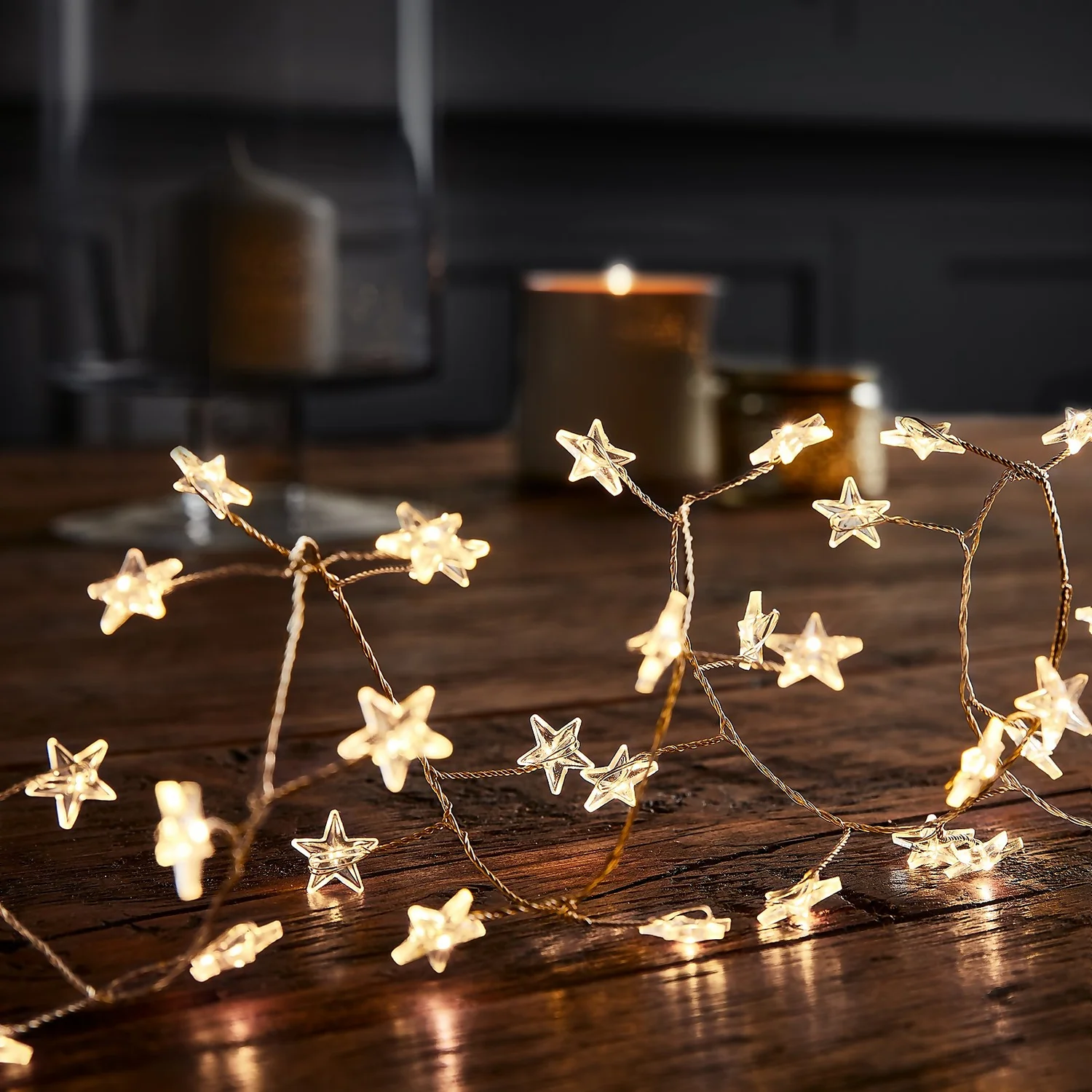 180 LED Star Silver Copper Wire Cluster Christmas Lights - Warm White 3 180 LED Star Silver Copper Wire Cluster Christmas Lights - Warm White