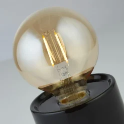 Elle Battery Powered Table Lamp - Black & White -Fashion Lighting 13764009 1444980119902308