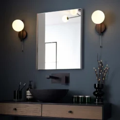 Hawkhill Bathroom Wall Light - Black -Fashion Lighting 13794233 2074957104922236