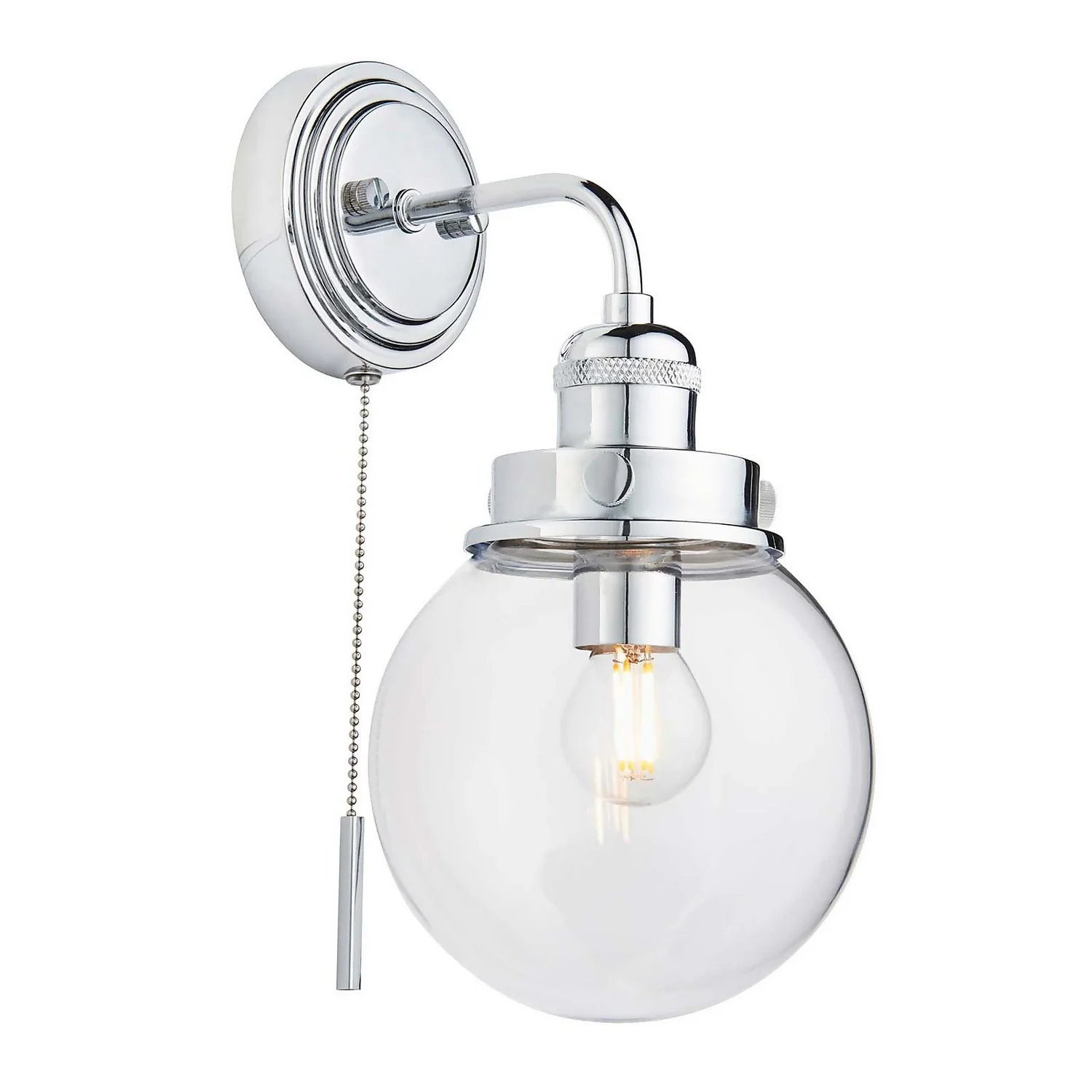 Cheswick Bathroom Wall Light - Chrome 4 Cheswick Bathroom Wall Light - Chrome - Image 2