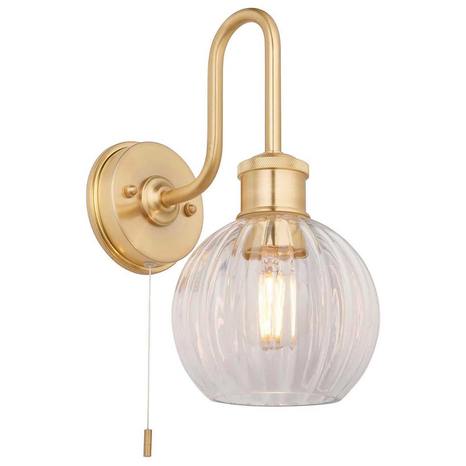 Setley Bathroom Wall Light - Brass 4 Setley Bathroom Wall Light - Brass - Image 2