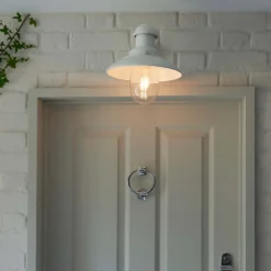 Hereford Outdoor Wall Light - White -Fashion Lighting 13794244 1004957104432615