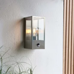 Oxford PIR Outdoor Wall Light - Stainless Steel -Fashion Lighting 13794245 1064957105638885