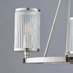 Easton Semi Flush Light - 3lt Nickel -Fashion Lighting 13794251 5414957105576905