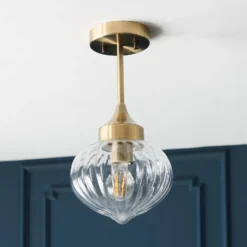Addington Semi Flush Light - Brass 12 Addington Semi Flush Light - Brass -Fashion Lighting 13794259 1634957104038721
