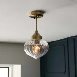 Addington Semi Flush Light - Brass 14 Addington Semi Flush Light - Brass -Fashion Lighting 13794259 1914957104207108
