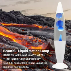White & Blue Classic Lava Lamp -Fashion Lighting 13892606 8334998573234132