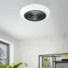 EGLO Sayulita Ceiling Light With Fan - White & Black -Fashion Lighting 13914240 7394974907514097