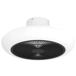 EGLO Sayulita Ceiling Light With Fan - White & Black -Fashion Lighting 13914240 7904974907551252