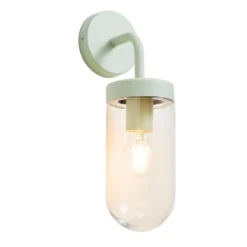 Kew Curved Arm E27 Outdoor Wall Light - Mint -Fashion Lighting 13924367 8404980108318345