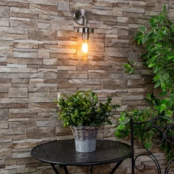 Kew Curved Arm E27 Outdoor Wall Light - Stainless Steel 11 Kew Curved Arm E27 Outdoor Wall Light - Stainless Steel -Fashion Lighting 13924369 2304980107883078