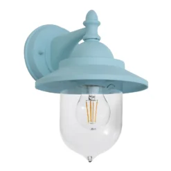 Leek Mini Fisherman's Outdoor Lantern - Pale Blue -Fashion Lighting 13924373 1244980108021768