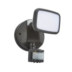 Lynn LED Outdoor Floodlight With PIR Sensor (IP65) - Dark Grey -Fashion Lighting 13924380 1354980108730776