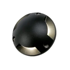 Scout 3 Light Outdoor LED Surface Mount Ground Light (IP67) - Black -Fashion Lighting 13924384 1444980109484997