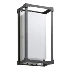 Pessac 18w LED Outdoor Box Lantern (IP54) - Black -Fashion Lighting 13924387 1414980109523442