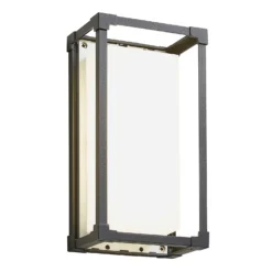 Pessac 18w LED Outdoor Box Lantern (IP54) - Black -Fashion Lighting 13924387 5944980109493733