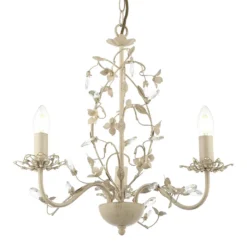 Isabel 3 Light Pendant Light - Cream -Fashion Lighting 13938504 1754981959887592