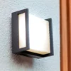 Lutec Qubo LED Square Outdoor Wall Light - Anthracite 1 Lutec Qubo LED Square Outdoor Wall Light - Anthracite -Fashion Lighting 13950210 1274993052187744