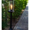 Lutec Flair E27 Outdoor Bollard Light - Black -Fashion Lighting 13950211 4194993071696516