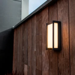 Lutec Qubo LED Rectangle Outdoor Wall Light - Anthracite -Fashion Lighting 13950212 8694993052329725