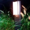 Lutec Qubo LED Outdoor Bollard Light With PIR Motion Sensor - Anthracite -Fashion Lighting 13950216 8624993052189619