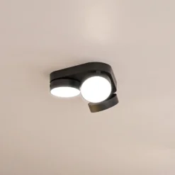 Lutec Stanos LED Indoor Ceiling Light With Lutec Connect Technology - Black - IP20
