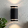 Lens Outdoor Up And Down Wall Light - Anthracite 2 Lens Outdoor Up And Down Wall Light - Anthracite -Fashion Lighting 13956093 9784995190036095