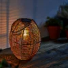 Homebase Edit Brown Rattan Solar Lantern - 31cm -Fashion Lighting 13956313 7805002413834423