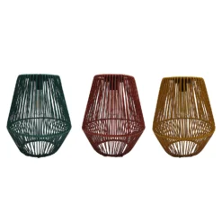 Homebase Edit Solar Rope Lantern - 30cm (Assorted Colours) -Fashion Lighting 13956316 1895002413793587