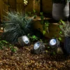 Homebase Edit Large Rock Solar Lights - Pack Of 3 -Fashion Lighting 13964416 1575042049567498