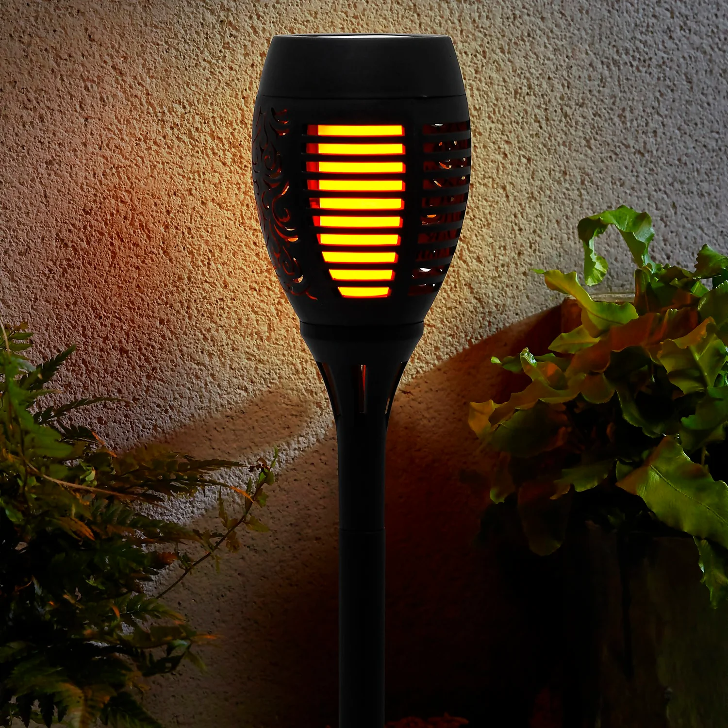 Homebase Edit Black Solar Flame Effect Torch 3 Homebase Edit Black Solar Flame Effect Torch
