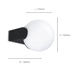 Eglo Rubio Outdoor Wall Light -Fashion Lighting 14222383 1515020562761332