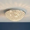 Daless Bathroom Flush Ceiling Light - Chrome Effect -Fashion Lighting 14301802 1795038440048201