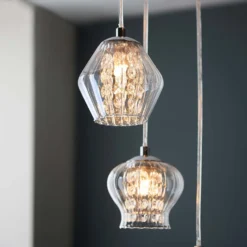 Clashmore Cluster Pendant Ceiling Light - Chrome Effect -Fashion Lighting 14301803 1965038438079940