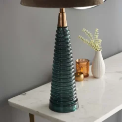 Fearn Table Lamp - Teal -Fashion Lighting 14301809 3395038437991071