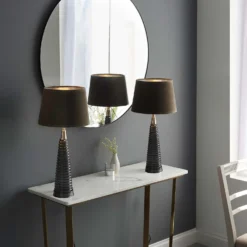 Fearn Table Lamp - Charcoal -Fashion Lighting 14301810 1235038438018287
