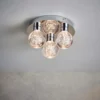 Leoch Bathroom Flush Ceiling Light - Chrome Effect -Fashion Lighting 14301817 1325038438905081