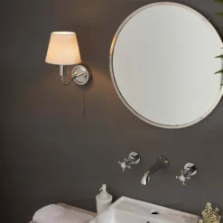 Naim Bathroom Wall Light - Chrome Effect -Fashion Lighting 14301819 1215038437966681