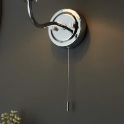 Naim Bathroom Wall Light - Chrome Effect -Fashion Lighting 14301819 1795038438096470