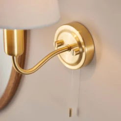 Naim Bathroom Wall Light - Brass Effect -Fashion Lighting 14301821 2615038439712534