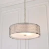 Orton Pendant Ceiling Light - Nickel Effect -Fashion Lighting 14301824 1645038438237119