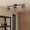 Eglo Berregas 3 Lamp Spotlight - Black & Transparent -Fashion Lighting 14302948 2095038222966335