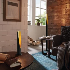 Eglo Barbotto Floor Lamp - Black & Gold -Fashion Lighting 14302956 1395038223226507