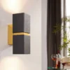 Eglo Passa Wall Light Square - Black & Gold -Fashion Lighting 14302975 1845038224005691