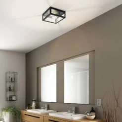 Eglo Amezola 2 Lamp Bathroom Ceiling/Wall Light -Fashion Lighting 14302976 1425038223143815
