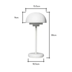 LED Rechargeable Table Lamp - White -Fashion Lighting 14844211 1635059930805592